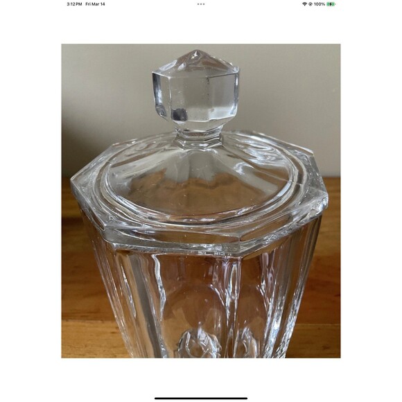 Apothecary/Candy Clear Crystal Candy Jar Vintage Circa 19th Century 9” Tall - Picture 2 of 6